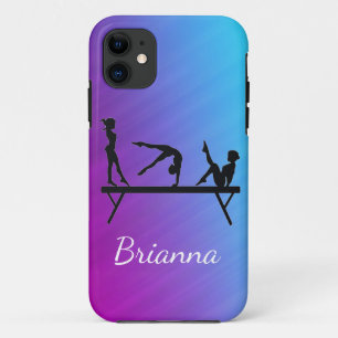 Meisjes Gymnastiek Beam Gepersonaliseerd Case-Mate iPhone Case