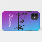 Meisjes Gymnastiek Beam Gepersonaliseerd Case-Mate iPhone Case (Achterkant (horizontaal))