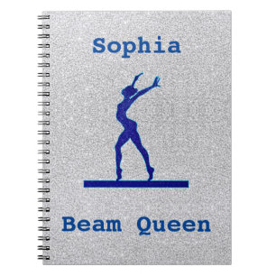 Meisjes Gymnastiek Beam Queen Spiral Foto Notitieb Notitieboek