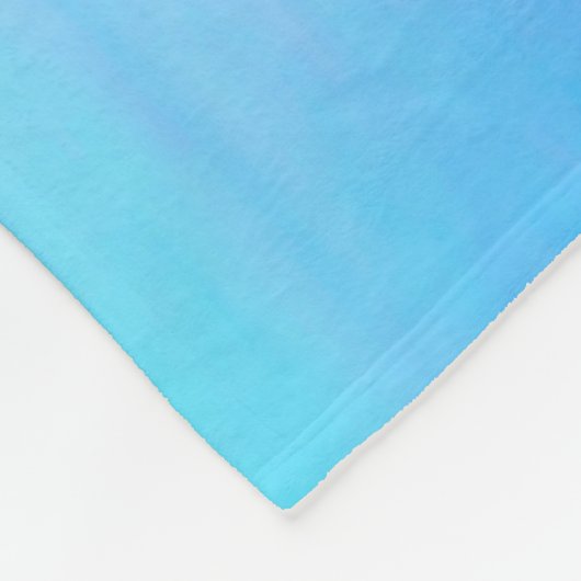 Meisjes Gymnastiek Blue Swirl Custom Name Fleece Deken (Hoek)