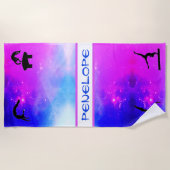 Meisjes Gymnastiek Evenementen Abstract Strandlake Strandlaken (Voorkant)