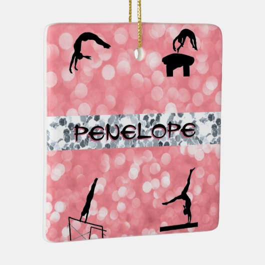 Meisjes Gymnastiek Evenementen Glitz en Glam Keramisch Ornament (Rechts)