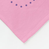 Meisjes Gymnastiek Events Dot Font Fleece Blanket (Hoek)