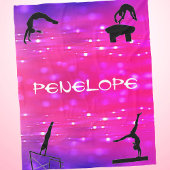 Meisjes Gymnastiek Events Roze / Paarse Blanket Fleece Deken