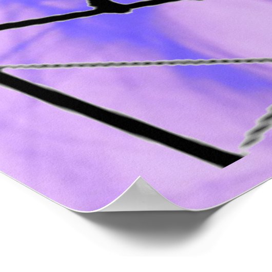 Meisjes Gymnastiek Events Smokey Paars Abstract Poster (Hoek)