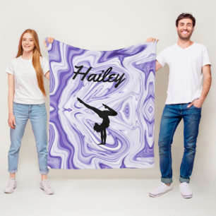 Meisjes Gymnastiek Fleece Deken w / Naam