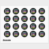 Meisjes Gymnastiek - Flipping Crazy Ronde Sticker (Vel)