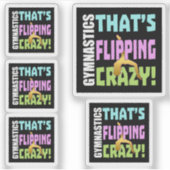 Meisjes Gymnastiek - Flipping Crazy Sticker (Voorkant)