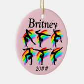 MEISJES GYMNASTIEK GEPERSONALISEERD ORNAMENT (Rechts)