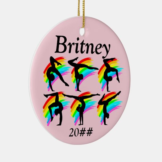 MEISJES GYMNASTIEK GEPERSONALISEERD ORNAMENT (Rechts)