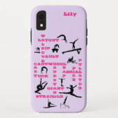 Meisjes Gymnastiek Gepersonaliseerde Lila iPhone C Case-Mate iPhone Case (Achterkant)