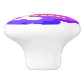 Meisjes Gymnastiek "Gymnast" Rainbow Camo Custom Keramische Knop (Zijkant)