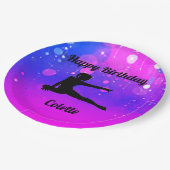Meisjes Gymnastiek Happy Birthday Paper Borden Papieren Bordje (Gekanteld)