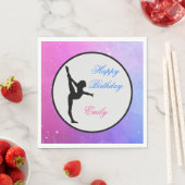 Meisjes Gymnastiek Happy Birthday Servetten (Insitu)