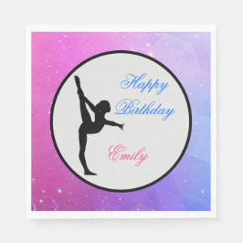 Meisjes Gymnastiek Happy Birthday Servetten