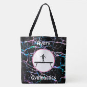 Meisjes Gymnastiek Hologram Balance Beam Canvas ta Tote Bag (Voorkant)