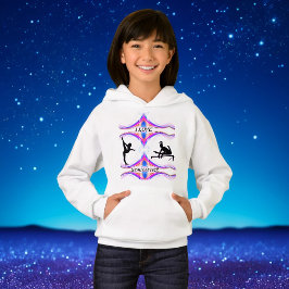 Meisjes Gymnastiek "Ik hou van gymnastiek" Hoodie