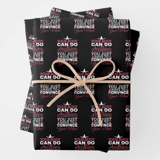 Meisjes gymnastiek - je lichaam kan alles doen inpakpapier vel (In situ)