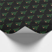 Meisjes Gymnastiek kerstboom Cadeaupapier (Hoek)