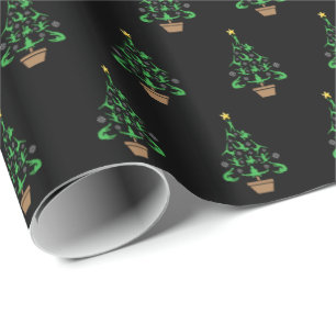 Meisjes Gymnastiek kerstboom Cadeaupapier