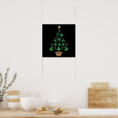 Meisjes Gymnastiek kerstboom Poster (Keuken)