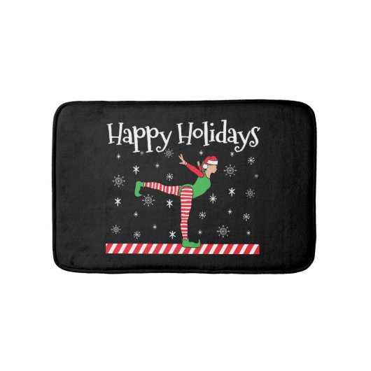 Meisjes Gymnastiek Kerstmis Elf Badmat (Voorkant)