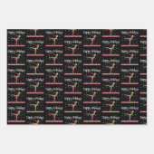 Meisjes Gymnastiek Kerstmis Elf Inpakpapier Vel (Voorkant)