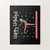 Meisjes Gymnastiek Kerstmis Elf Legpuzzel (Verticaal)