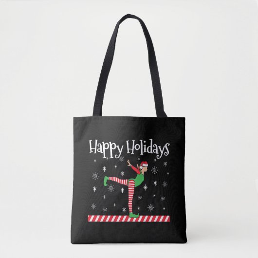 Meisjes Gymnastiek Kerstmis Elf Tote Bag (Voorkant)