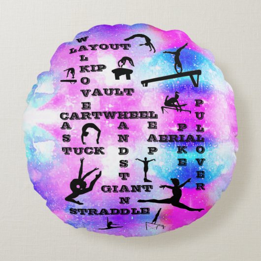 Meisjes gymnastiek kruistocht rond kussen (Voorkant)