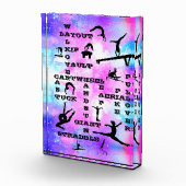 Meisjes Gymnastiek Kruiswoordfoto Blok (Rechts)