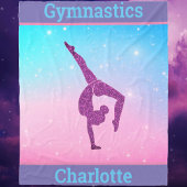 Meisjes Gymnastiek Leap Pastel Fleece Blanket