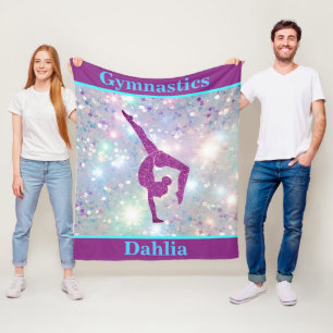 Meisjes Gymnastiek Leap Pastel Glamour Fleece Deken