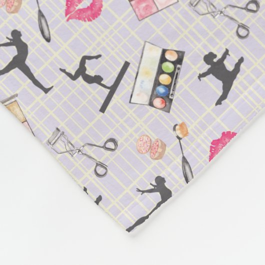 Meisjes Gymnastiek - Meisje Make-up Fleece Deken (Hoek)