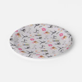 Meisjes Gymnastiek - Meisje Make-up Papieren Bordje (Gekanteld)