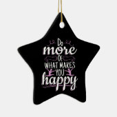Meisjes Gymnastiek - Motivatie Happy Quote Keramisch Ornament (Rechts)