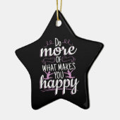 Meisjes Gymnastiek - Motivatie Happy Quote Keramisch Ornament (Links)