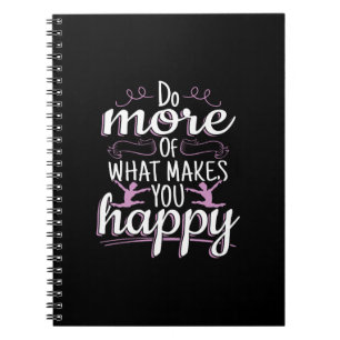 Meisjes Gymnastiek - Motivatie Happy Quote Notitieboek