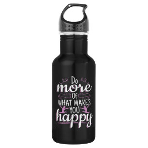 Meisjes Gymnastiek - Motivatie Happy Quote Waterfles