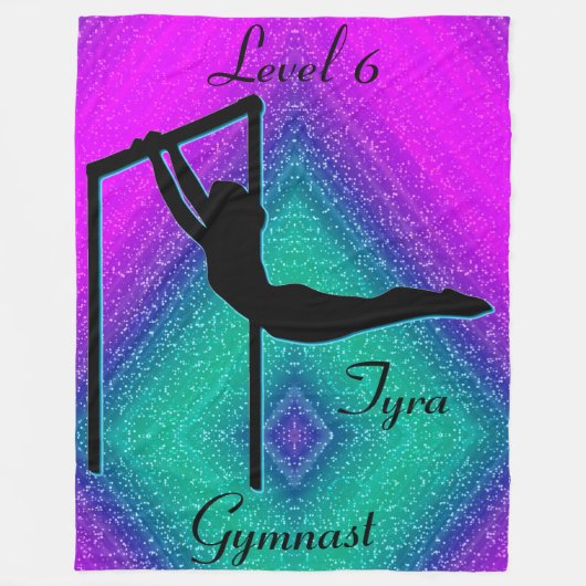 Meisjes Gymnastiek Niveau 6 Fleece Blanket (Voorkant)