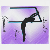 Meisjes Gymnastiek Niveau 7 Fleece Blanket (Voorkant (Horizontaal))