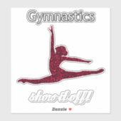 Meisjes Gymnastiek ontmoeten "Show het af" Sticker (Vel)