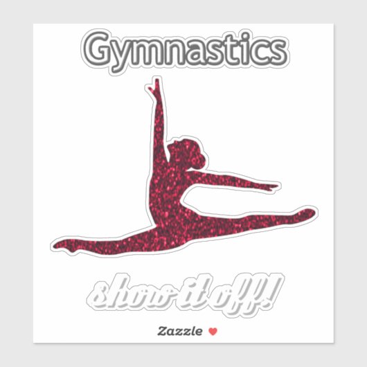 Meisjes Gymnastiek ontmoeten "Show het af" Sticker (Vel)