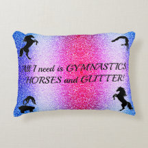Meisjes Gymnastiek, Paarden, Glitter Gepersonalise
