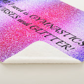 Meisjes Gymnastiek, Paarden, Glitter Sherpa Blanke Deken (3/4)