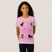 Meisjes Gymnastiek, Paarden, Glitter T-Shirt (Voorkant volledig)