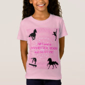 Meisjes Gymnastiek, Paarden, Glitter T-Shirt (Voorkant)