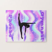 Meisjes Gymnastiek Paars Legpuzzel (Horizontaal)