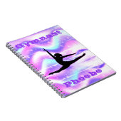 Meisjes Gymnastiek Paarse pasta Notitieboek (Rechterzijde)