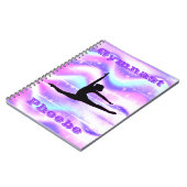 Meisjes Gymnastiek Paarse pasta Notitieboek (Linkerzijde)